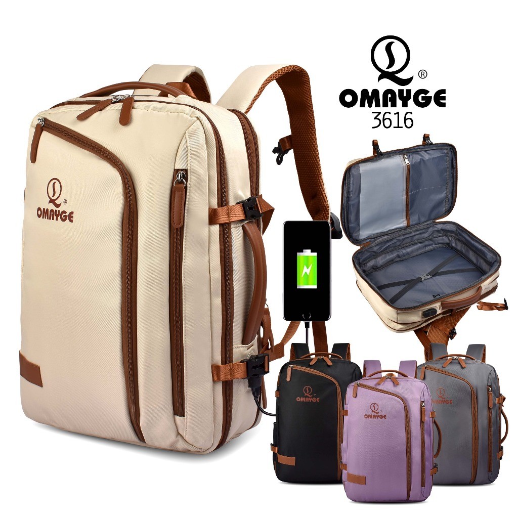 Omayge Tas Ransel Omayge 3616 Tas Travel Tas Model Koper Tas Backpack Laptop