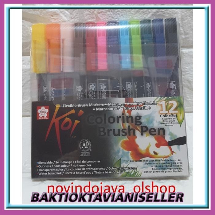 

koi coloring brush pen