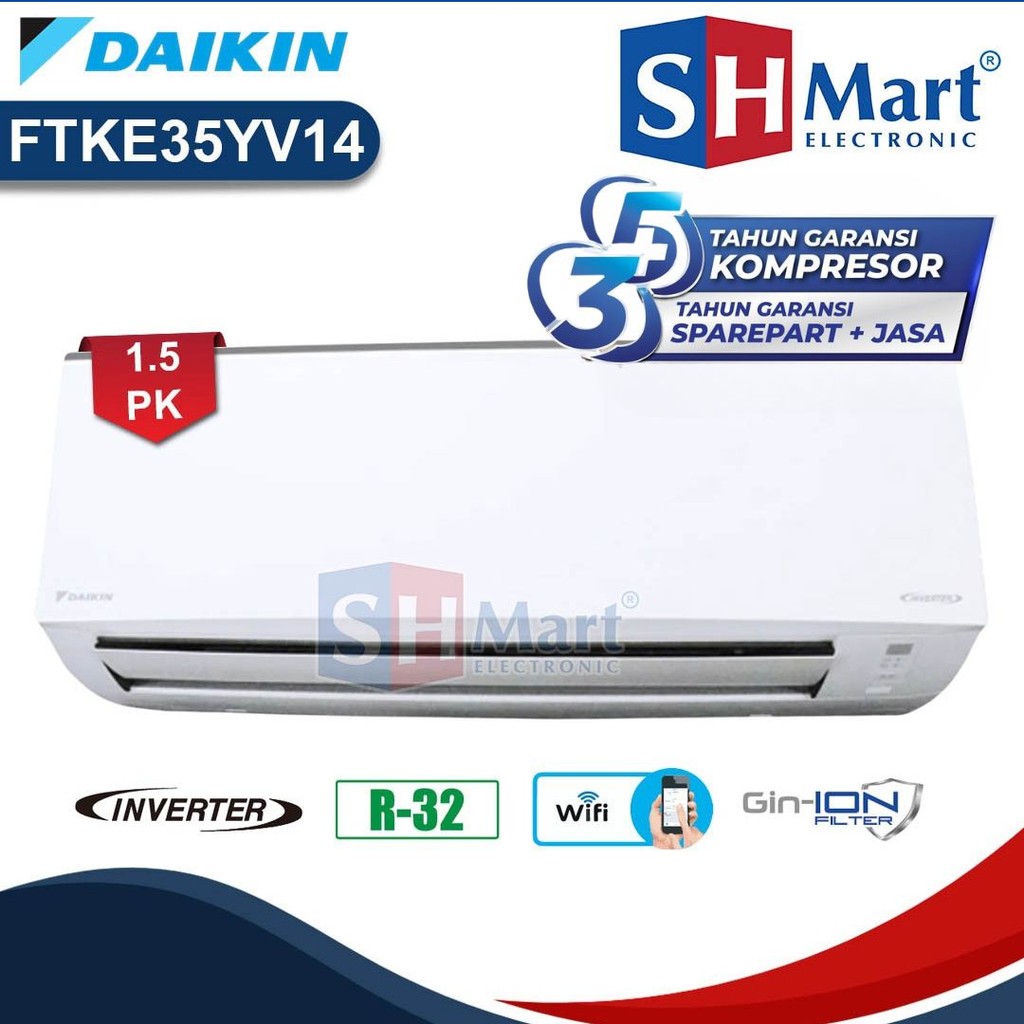 AC DAIKIN 1.5 PK BETA INVERTER FTKE35YV / FTKE-35YV NUSANTARA PRESTIGE GARANSI RESMI (MEDAN)