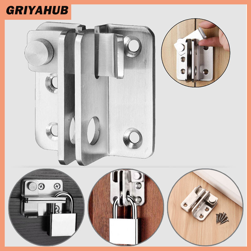 Grendel Kait Slot Pintu Geser Stainless/Slot Kunci Pintu Geser/Grendel Pintu Sliding Geser