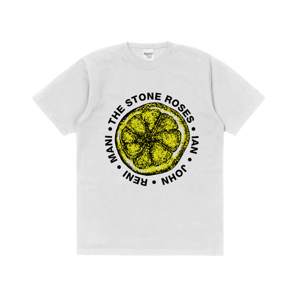 【ORIGINAL】 Rockermusic T-shirt Band The Stone Roses Lemon Names