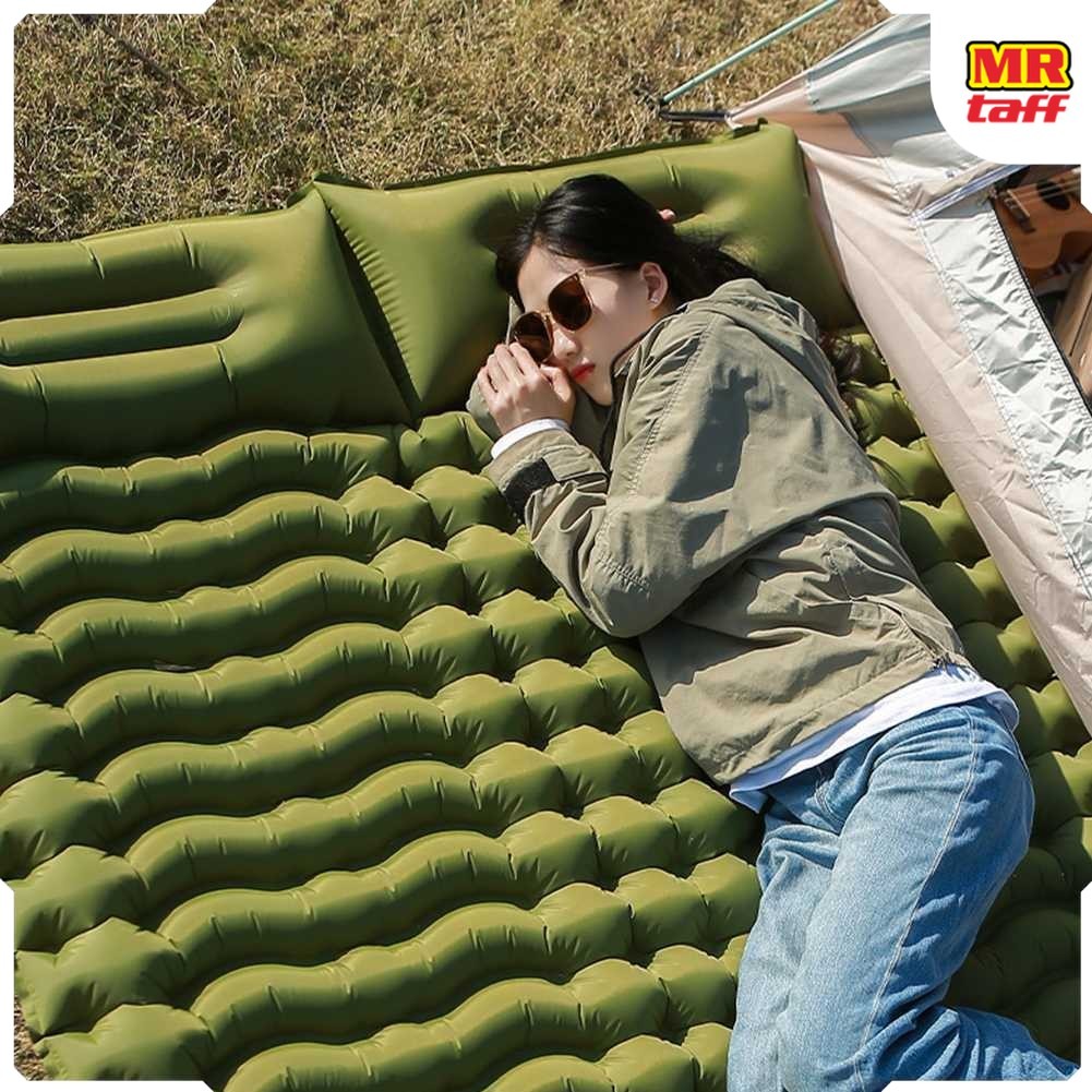 HUANQ Kasur Matras Angin Manual Sleeping Pad Waterproof Double - HQ-200