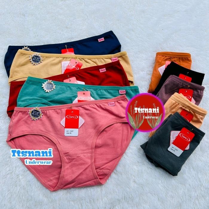 Best Seller[PROMO] Cd Sorex 1227 Bahan Katun | Celana Dalam Wanita Sorek Cutting Mini Bawah Pinggang