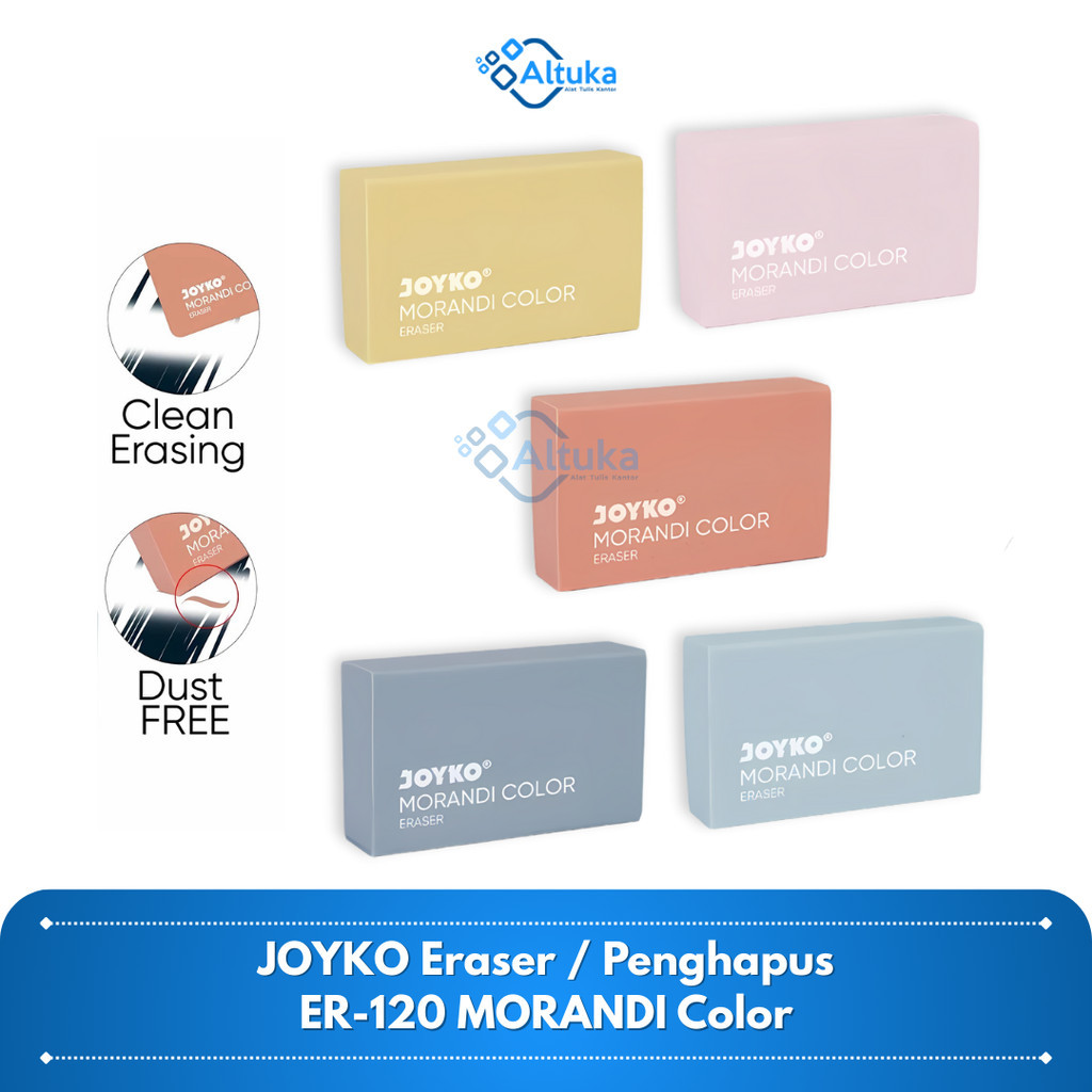

JOYKO Eraser Pensil / Stip Karet / Penghapus Pensil ER-120 Morandi Color