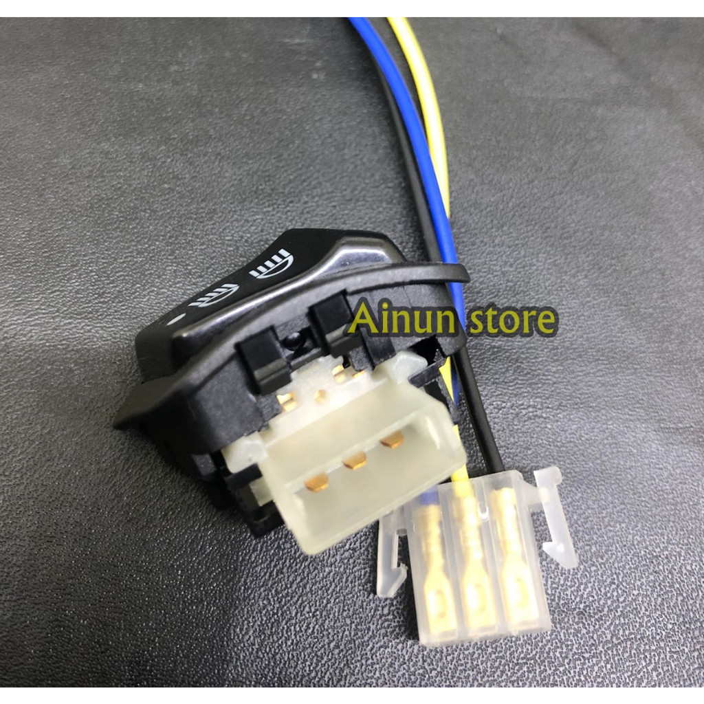 Saklar Lampu Tombol DIM 3 Titik Revo / Beat FI / Blade New / Vario 125 + Soket Tombol 3 Kabel