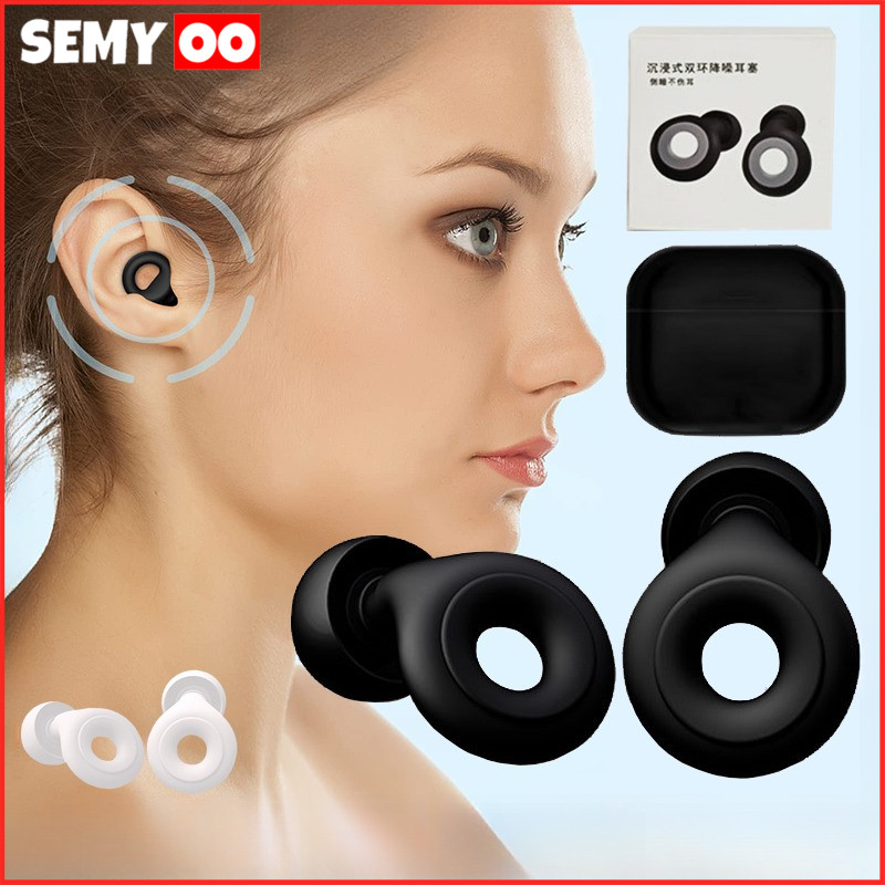 SEMYOO 2 Pcs + Kotak Penyimpanan--penutup Telinga/penutup Telinga Anti Air/penutup Telinga Anti Bisi