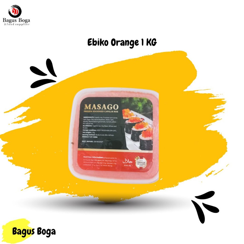 

Ebiko Orange 1 KG (masago)