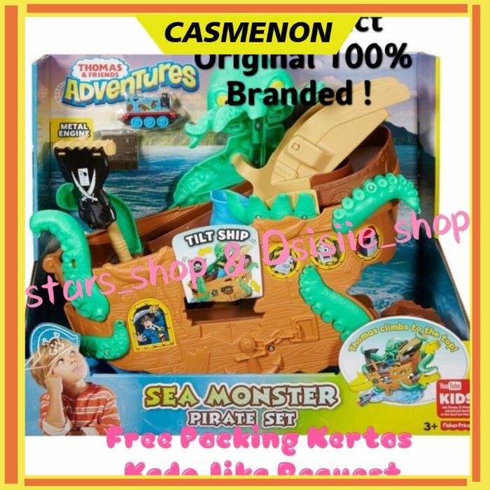 Thomas & Friends Sea Monster Pirate Set Original / Track Kereta