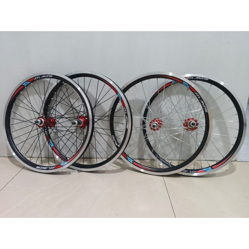 scelta hombre PROMO Wheel Set Atlantis Hub Merah Alloy Wheel set 20 x 175 Hub Merah Alloy 36 Hole  V
