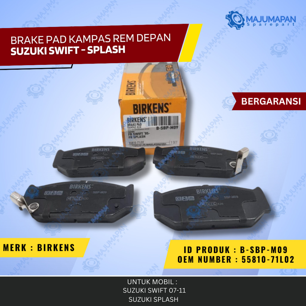 Kampas rem brake pad depan suzuki swift.