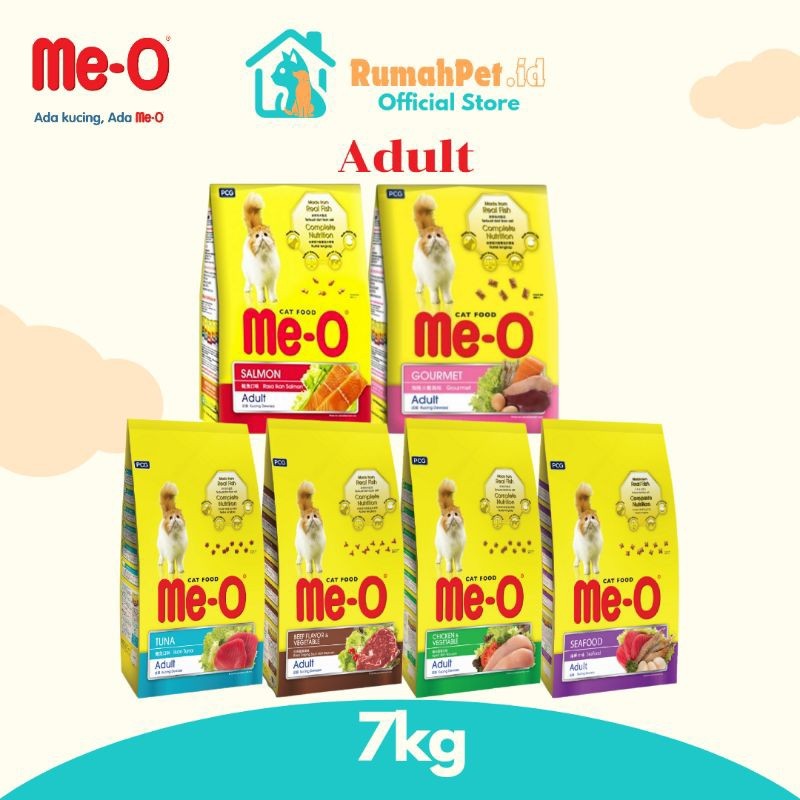 Me-O Cat Food Adult 7kg Me-O Makanan Kucing Dewasa 7kg
