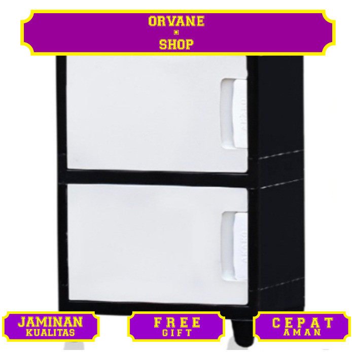 Lemari Pakaian Plastik / Lemari Plastik / Lemari Plastik JUMBO Susun KACA KUNCI