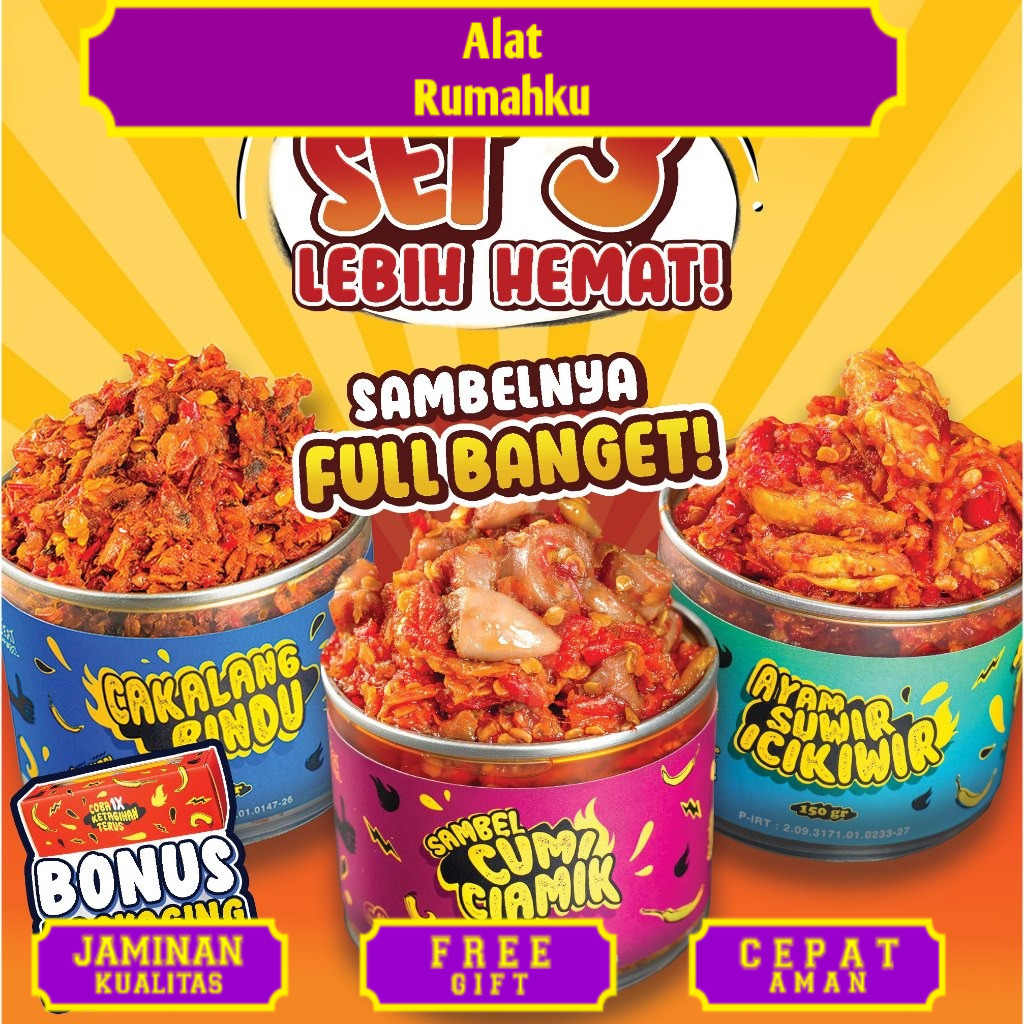 

Eatsambel - Paket Favorit Mas Yangun (Set 3)