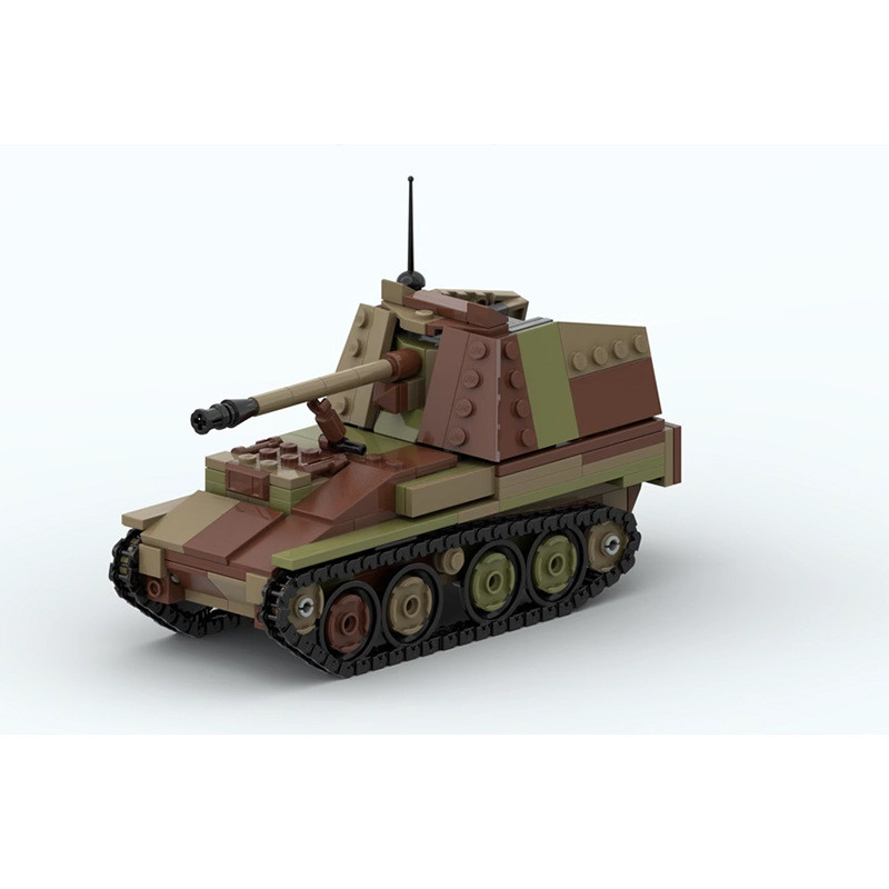 Hot WW2 Military High-Te Weapon Army German Weasel Infantry Fighting Vehicle Anti tank armor Buig Bl