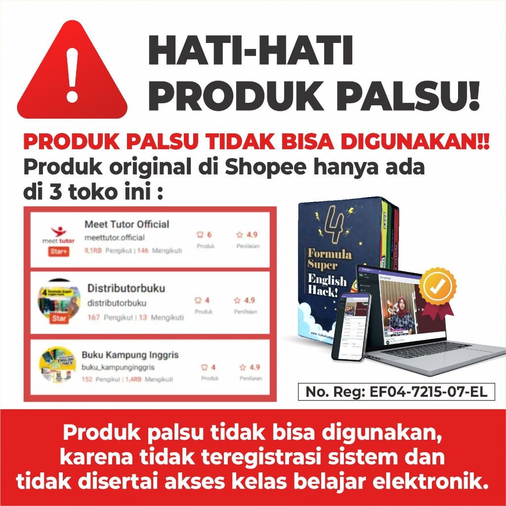 SPESIAL PROMO 4 FORMULA ENGLISH HACK