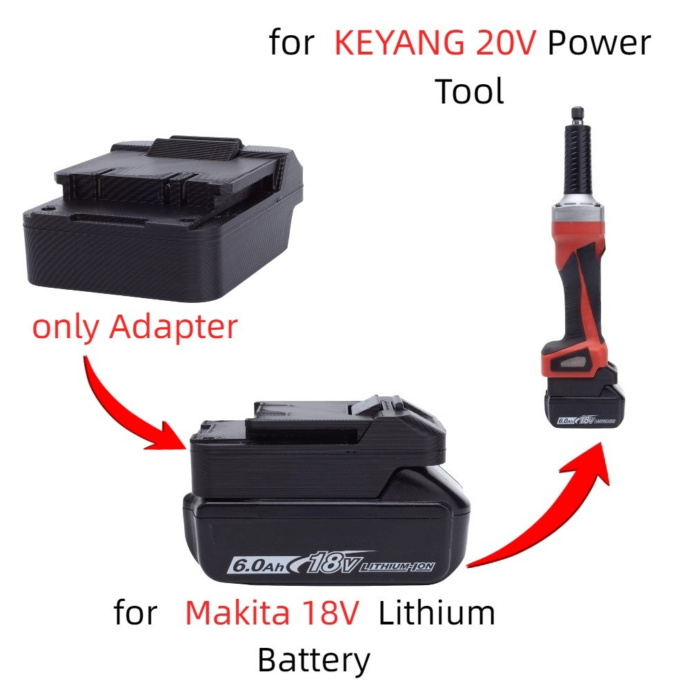 Battery Adapter Converter for Makita 18V Lithium Battery to KEYANG 20V Power Tool Accessory(Only Ada