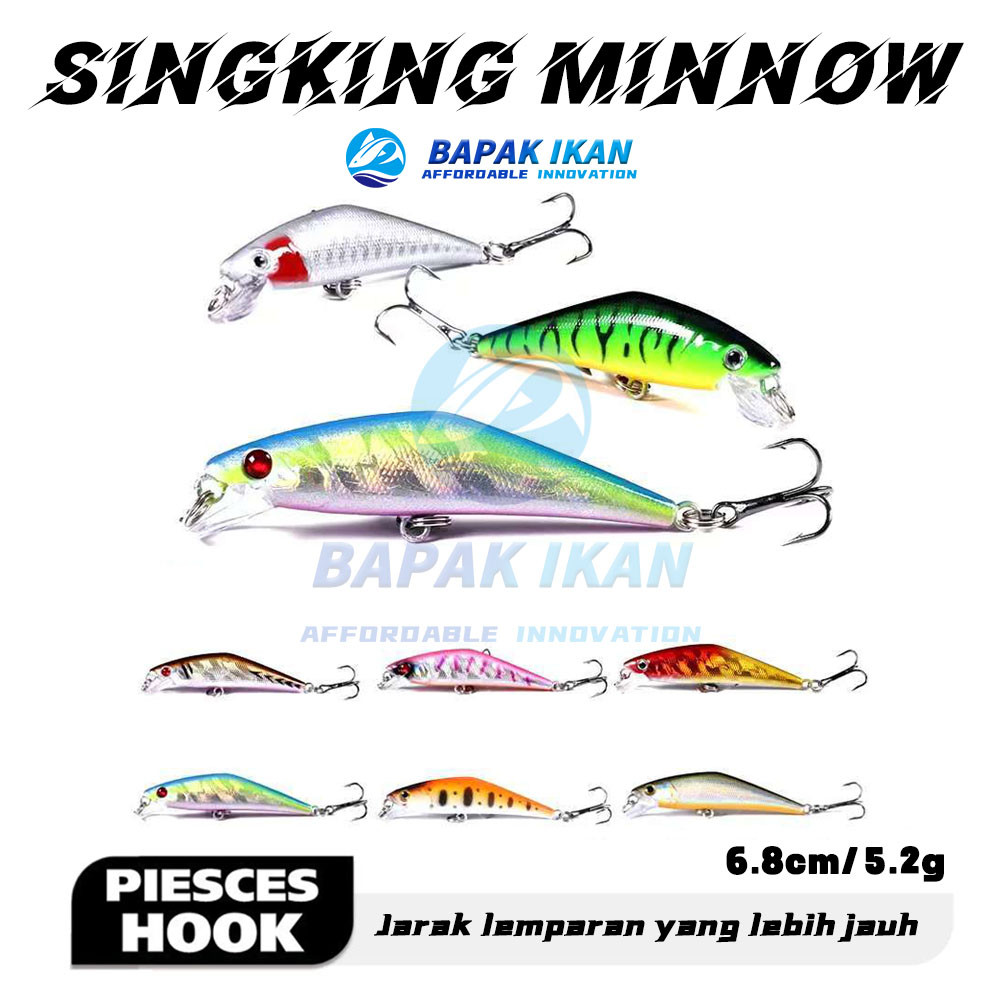 Minnow 6.5cm - 5.2 gram Ultra Light Sinking Lazarus Proberos Hinomiya killer UL-BK662