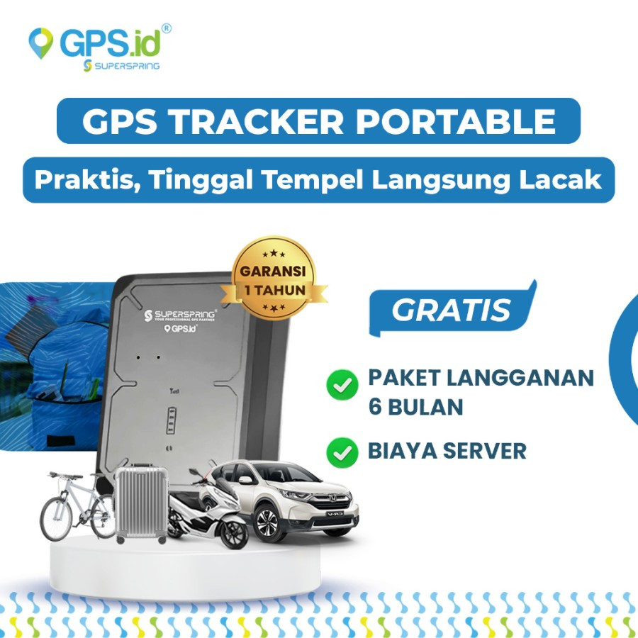 SUPER SPRING GPS M20+ (ALAT PELACAK) - Tinggal Tempel Langsung Lacak / GPS PORTABLE / GPS TRACKER