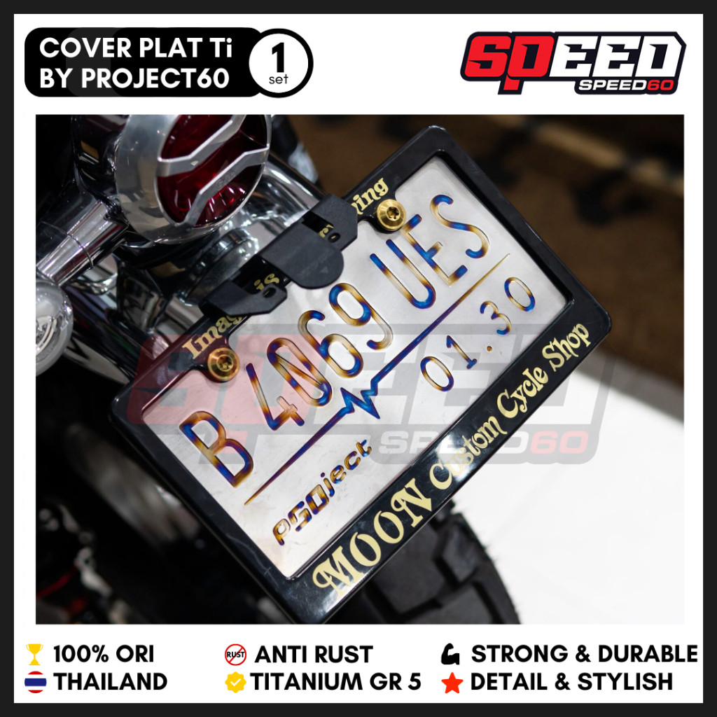 Custom Plat Nomor Motor Mobil By Project60 Titanium Grade 5 Probolt Thailand King Nut