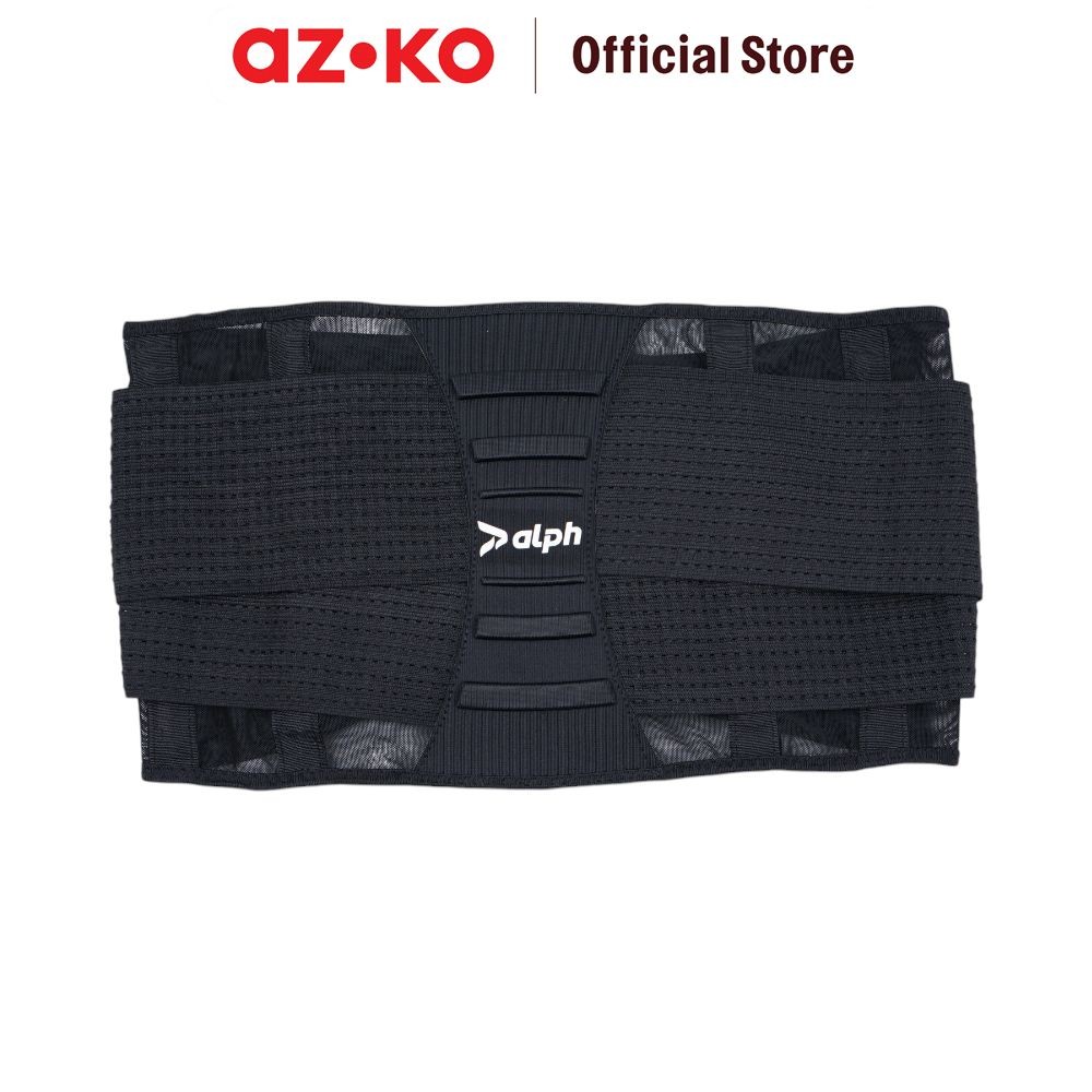 AZKO Alph Penopang Pinggang - Hitam Penopang Pinggang Lumbar Support Sabuk Penyangga Pinggang Back S