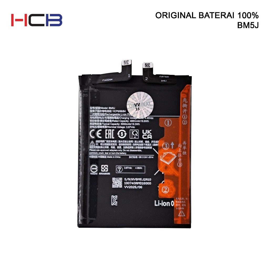 BATERAI XIAOMI BM5J XIAOMI 12T PRO BATERAI  ORIGINAL 100%