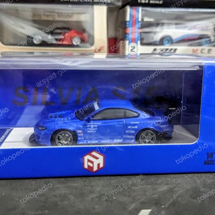 Diecast Focal Horizon Nissan Silvia S15 Blue Segel