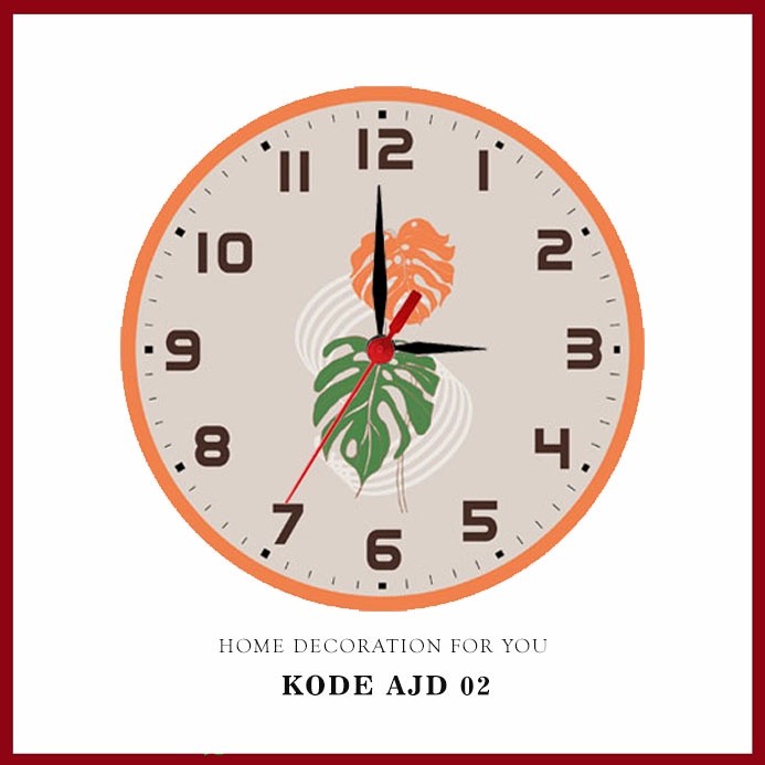 Tanpa kaca Jam Dinding Aesthetic Minimalis / Jam Dinding Kayu Minimalis Aesthetic AJD 02 /uk 20cm