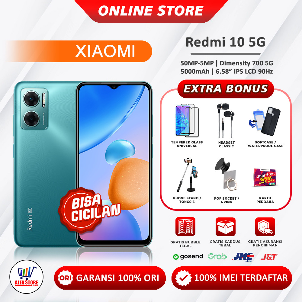 XIAOMI REDMI 10 5G RAM 4/128 - 6/128 GARANSI RESMI
