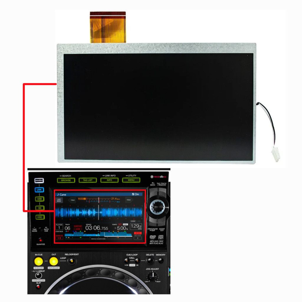 New al LCD For PIONEER CDJ-2000NXS2 CDJ-2000 NEXUS 2 SPLAY PANEL CDJ2000NXS2 Lcd splay Repair Access