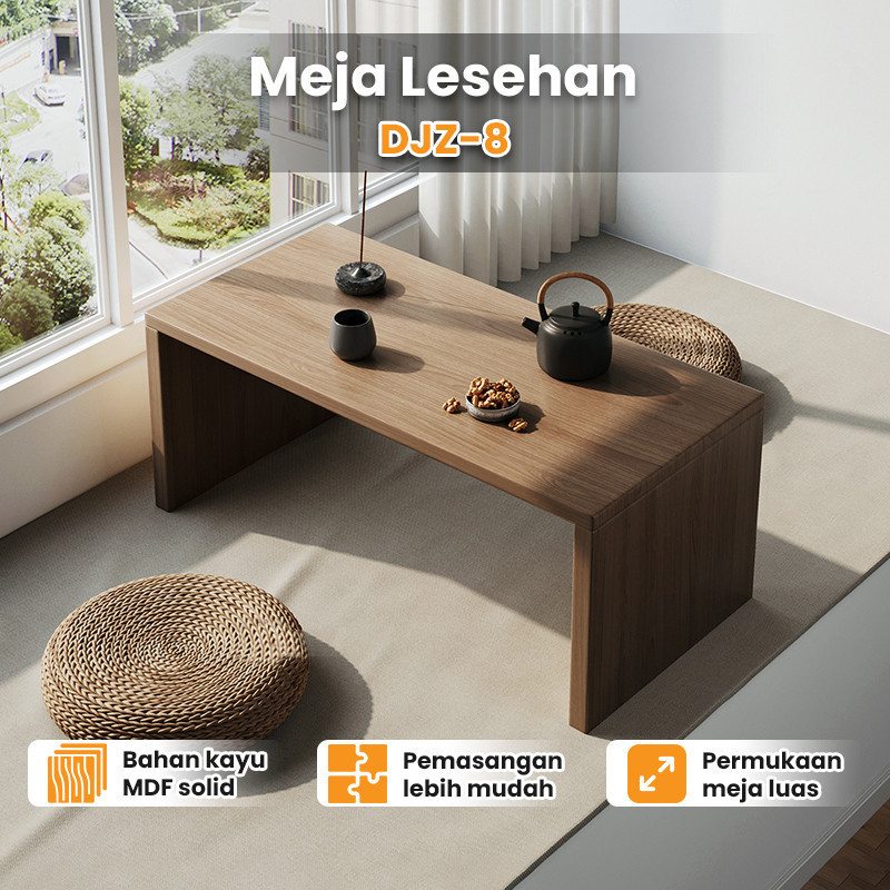 Meja Komputer Lesehan Minimalis / Meja Kerja Kayu Lesehan / Meja Belajar Kayu Multifungsi