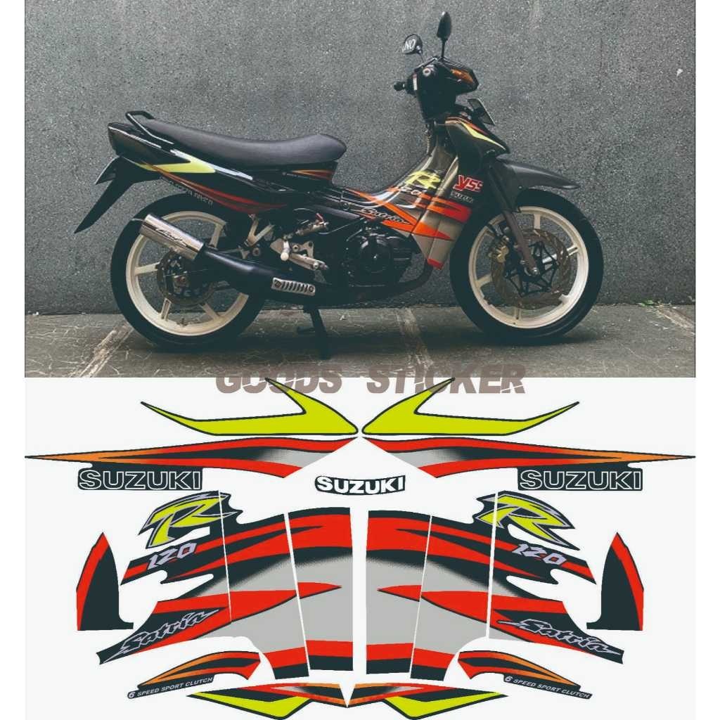 (COD) STRIPING SATRIA R120 TH 2003 - STICKER STD SUZUKI SATRIA R120 LUMBA TH 2003