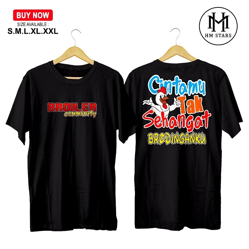 KAOS AYAM BROILER COMMUNITY - KAOS PEJUANG FCR BROILER COMMUNITY - KAOS ABK - KAOS ANAK BUAH KANDANG