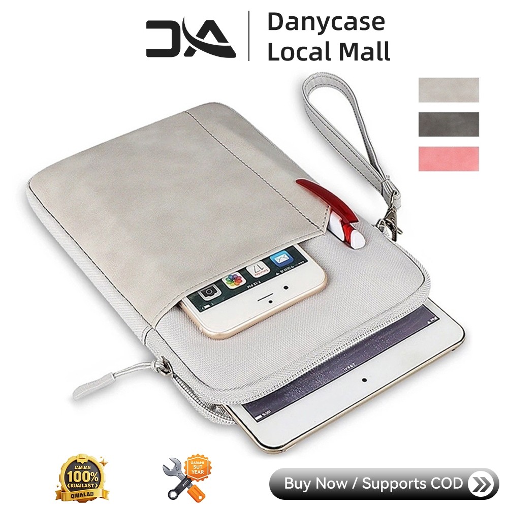 DANYCASE Tas Sleeve Leather Soft Ipad Mini 6 Casing Xiaomi Pad Samsung Pad Huawei Sarung Bag Pelindu