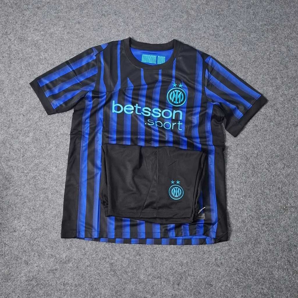 FULLSET 1 STEL BAJU DAN CELANA INT3R HOME 2025/2026 JERSEY BAJU BOLA FUTSAL HIGH QUALITY PRIA DEWASA