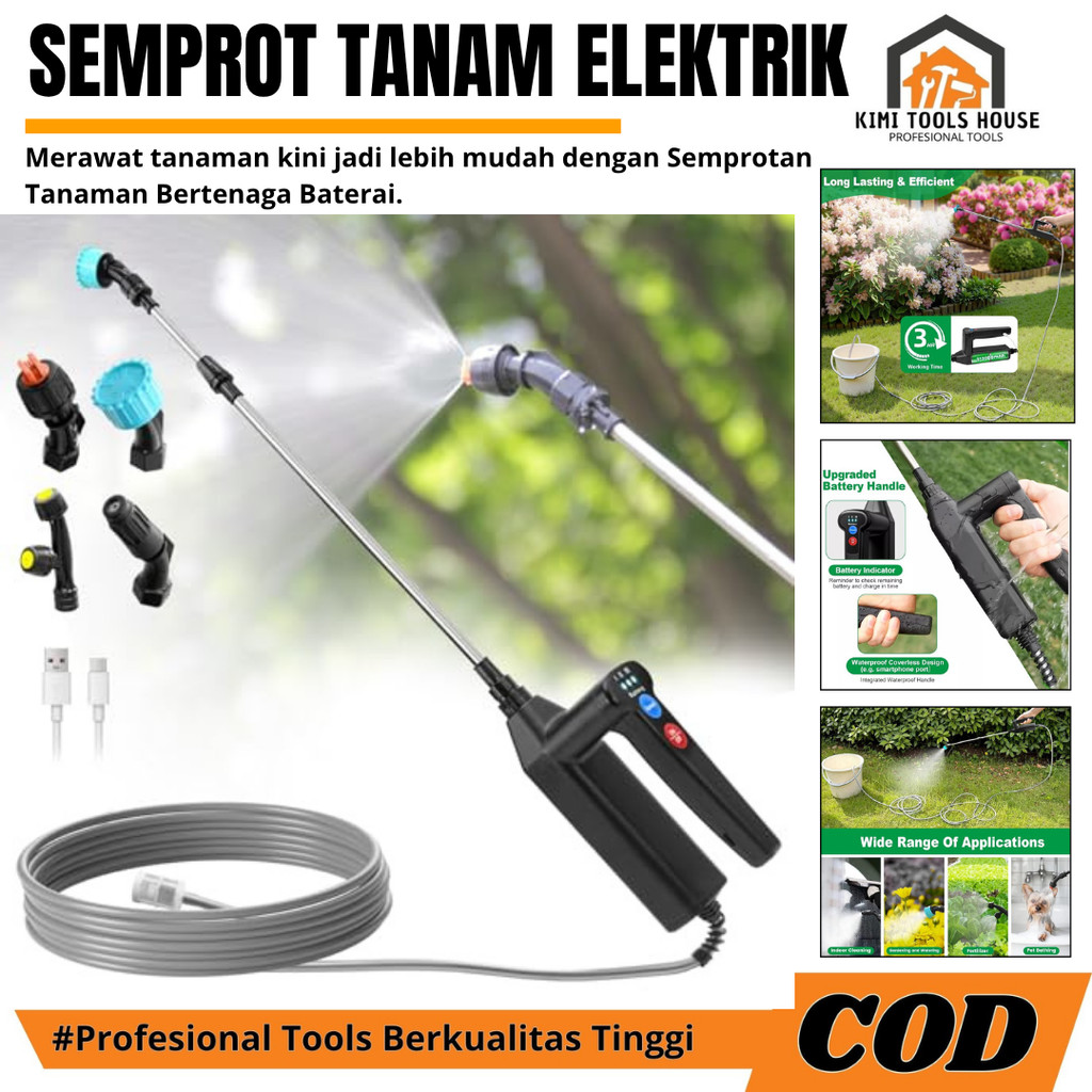 Alat Semprot Tanaman Elektrik Portabel Mini 2000mAh / Semprot Tanaman Elektrik  Portabel Mini 2000Ma