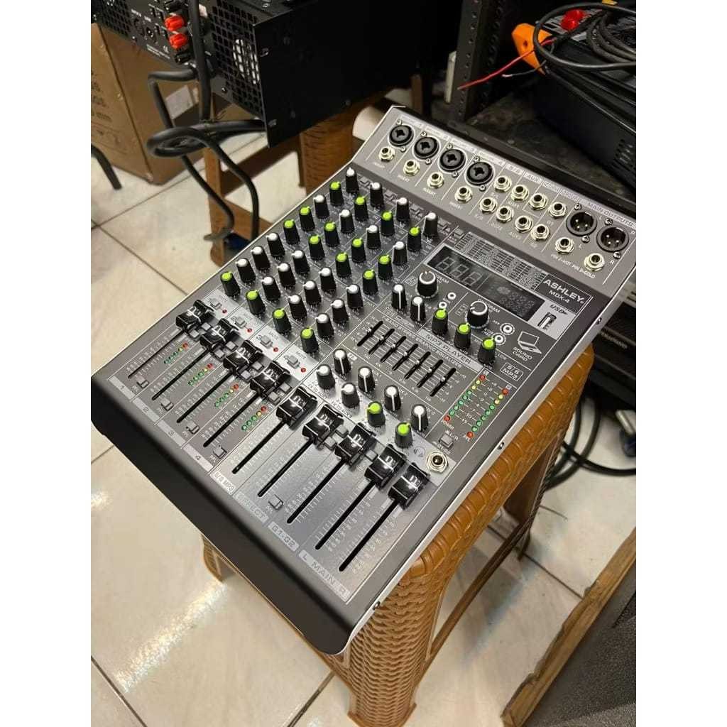 Mikser ASHLEY MDX-4 / Mixer ASHLEY MDX 4 Channel Original Efek 24 Bit - 256DSP