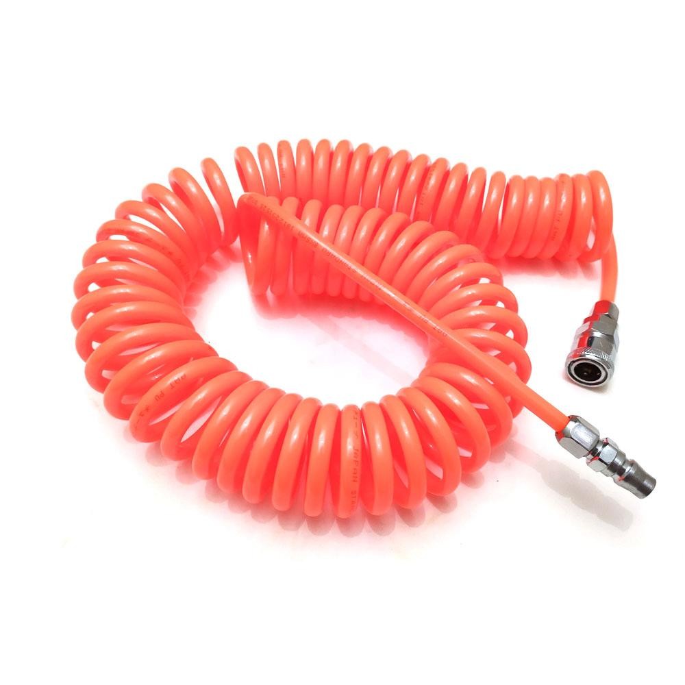 Selang kompresor 6meter Recoil Hose Selang Compressor Sepiral 6 Meter, selang angin selang cat kompr