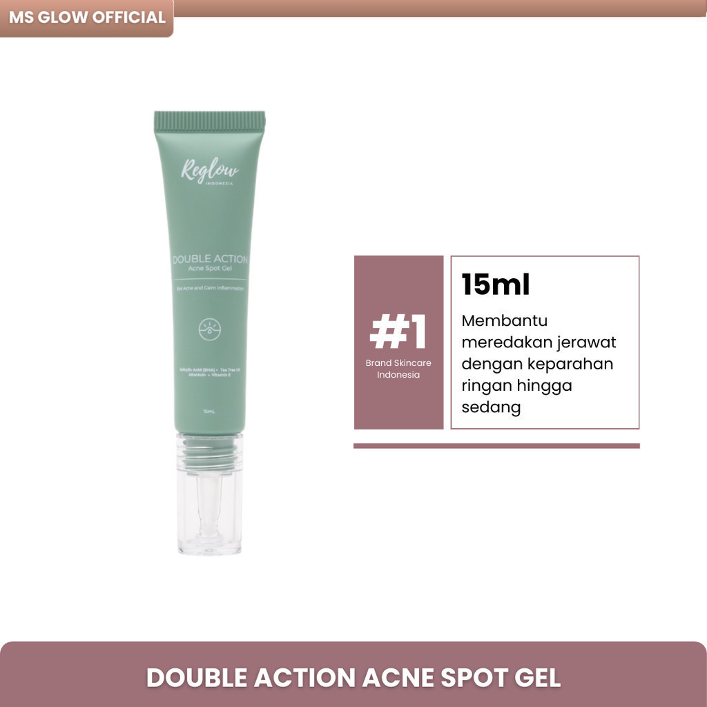 GRATIS ONGKIR Reglow Double Action Acne Spot Gel Penghilang Jerawat dan Beruntusan Ampuh Obat Jerawa
