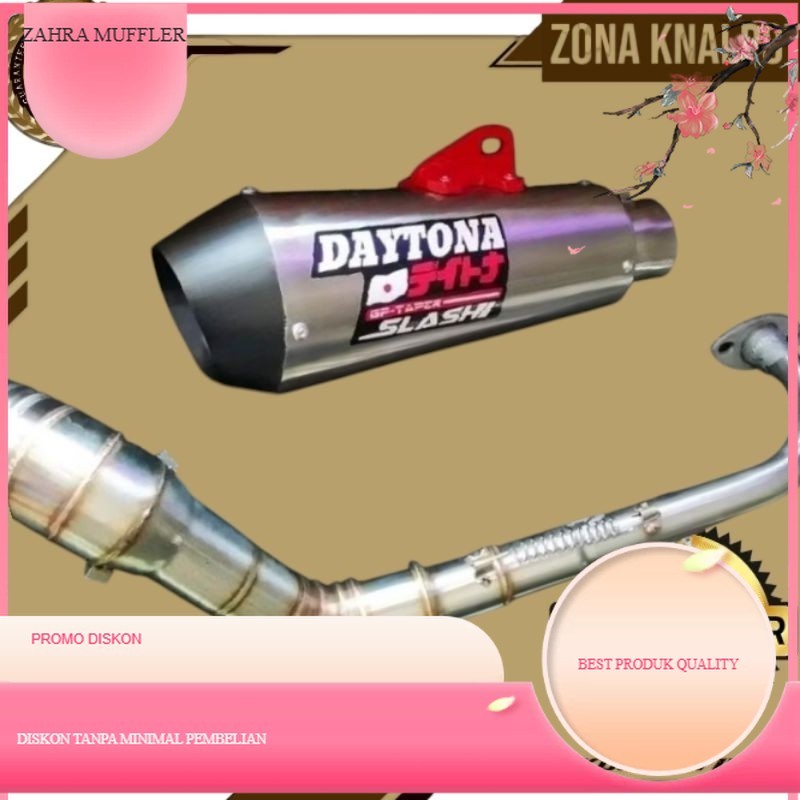 Knalpot Daytona GP taper Slash untuk nmax vario beat scoopy aerox mio pcx DLL