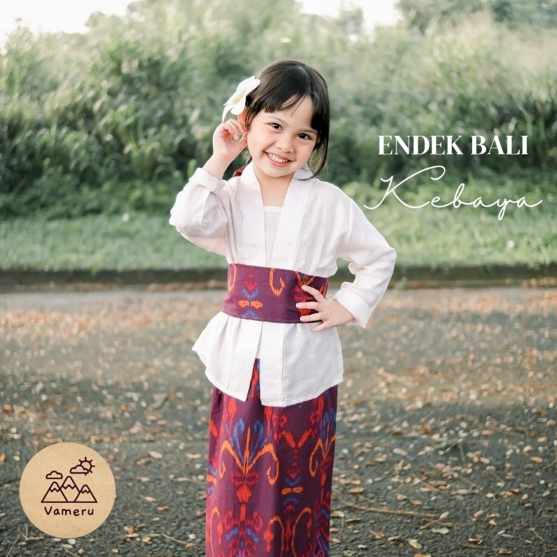 VAMERU - KEBAYA ANAK ENDEK BALI SETELAN PAKAIAN ADAT BALI VAMERU
