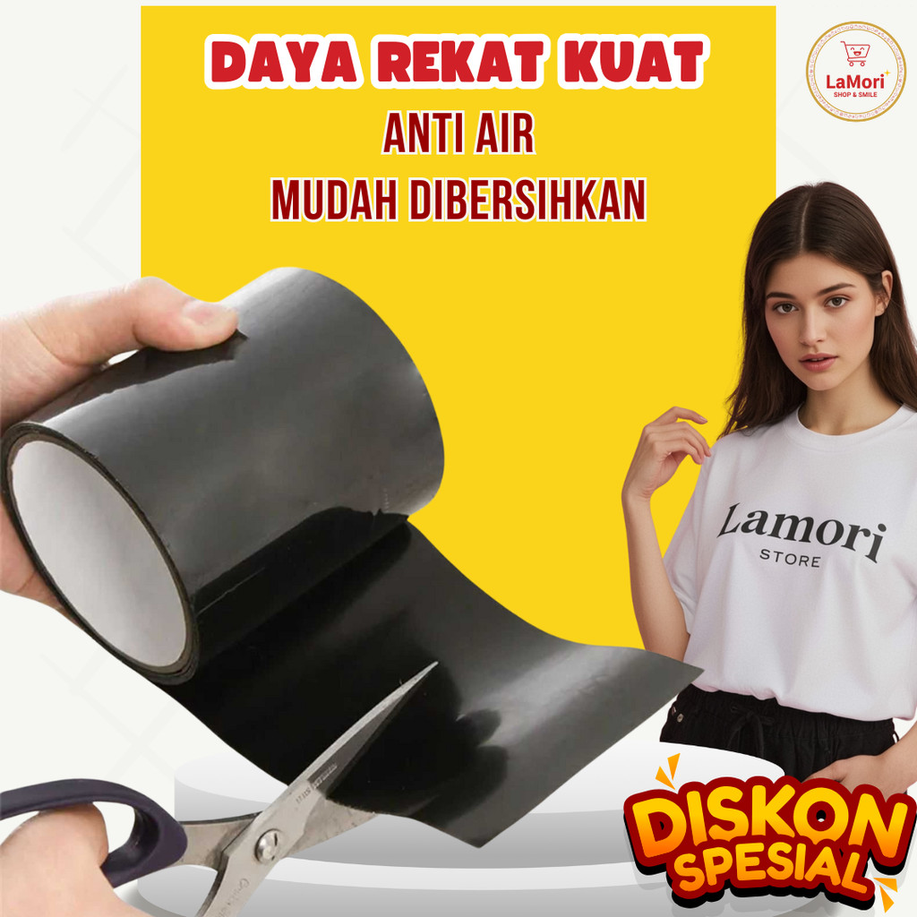 Lakban Anti Bocor TaffPACK Perekat Serbaguna Penambal Kebocoran Anti Air Panjang 150cm Lebar 10cm