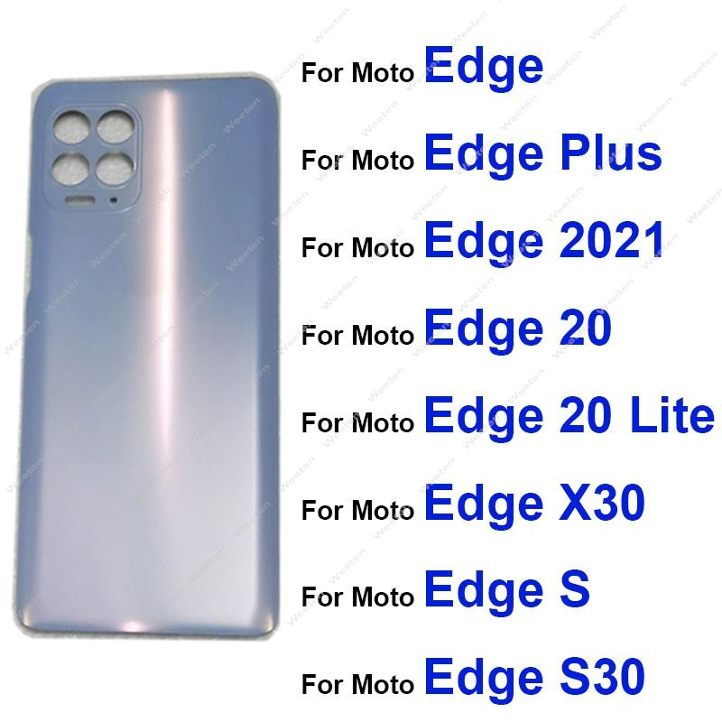 Back Battery Door Housing Cover For Motorola Moto Edge Plus Edge 20 Lite Edge X30 Edge S Pro S30 Rea