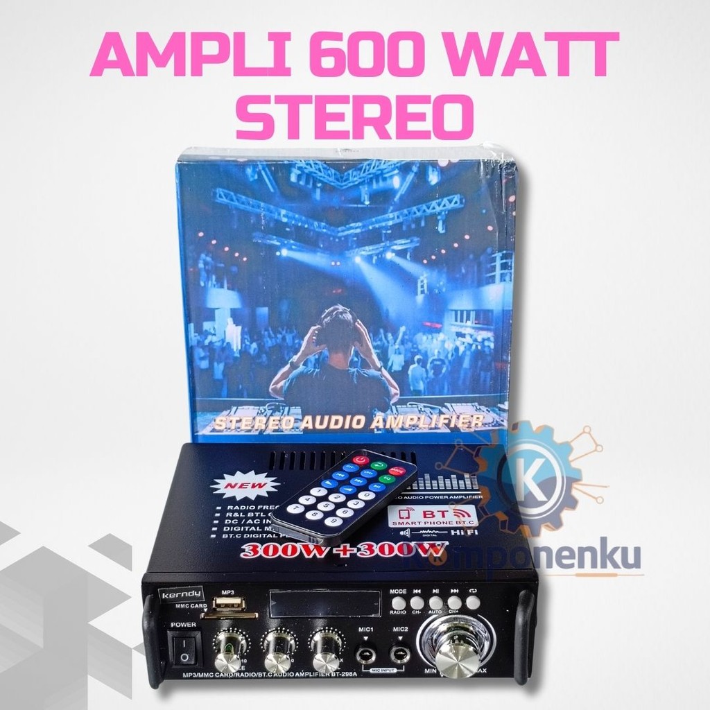 Ampli 600 Watt Stereo – Power Amplifier Karaoke Full Bass