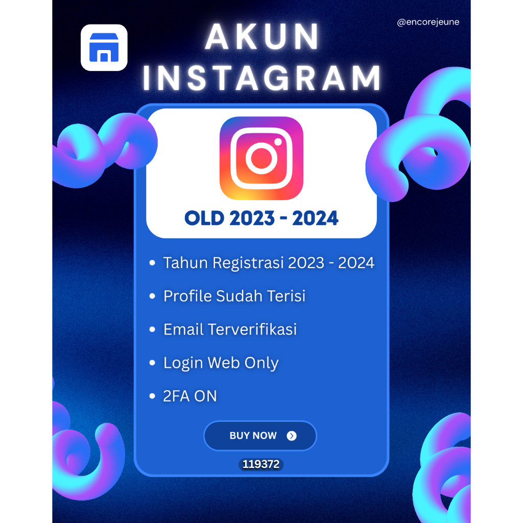 Akun Instagram OLD | IG Tua | Instagram Tua | Instagram Lawas | OLD | 2023 - 2024 | 2FA ON