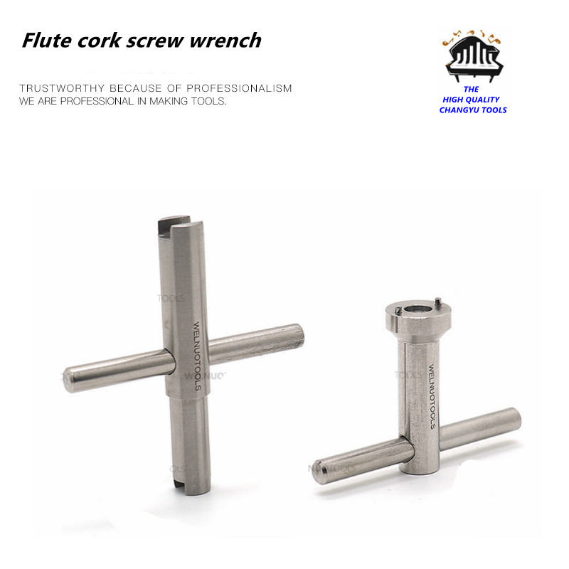 Flute repair tools, Flute cork screw wrench , Special screwdriver for disassembling flute pressing p