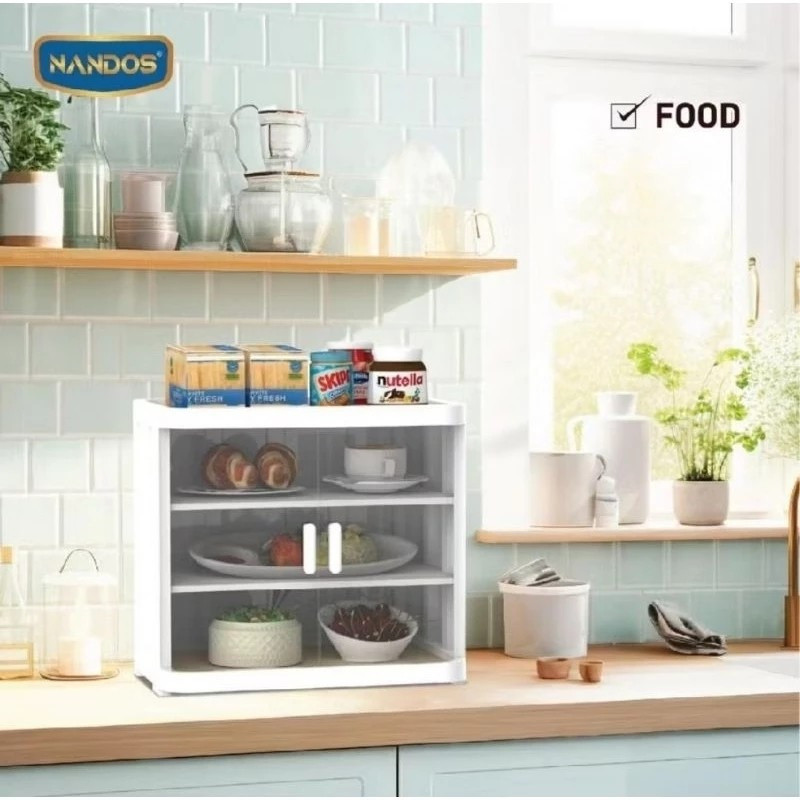 Food Cabinet 3 Susun & 6 Susun / Rak Serbaguna Multifungsi / Food Cabinet NAIBA Bistro