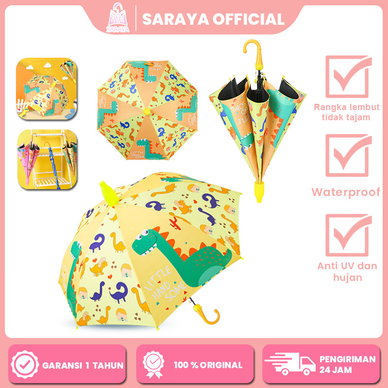Payung Anak Karakter Premium /Payung Lucu/Payung anak/Payung Anak Karakter Kucing/ Payung Mainan/Pay
