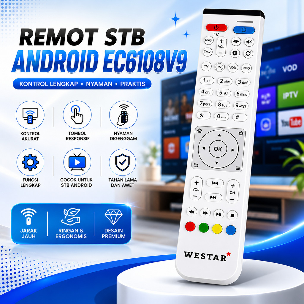 Remote STB EC6108V8 / Remot Set Top Box EC6108V9