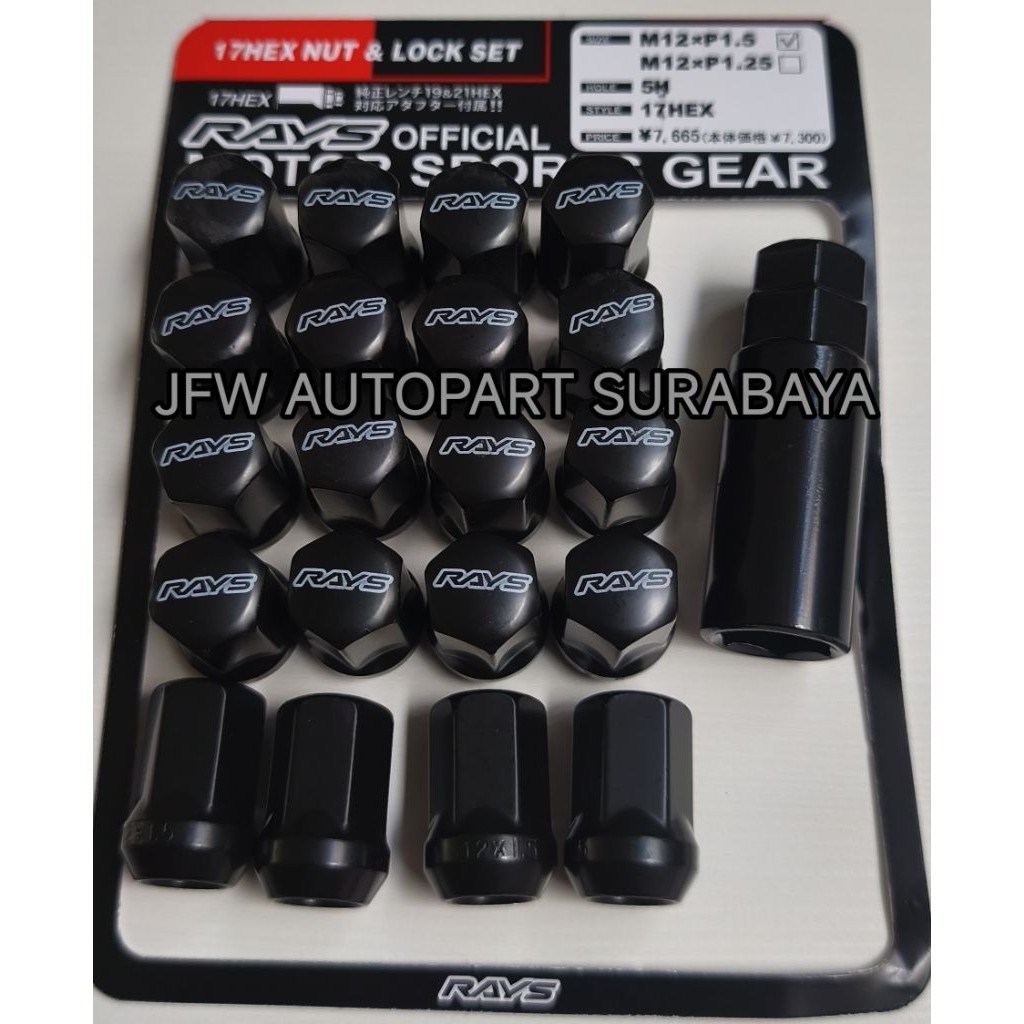 RAYS OFFICIAL MUR RODA RACING RAYS LUG NUT