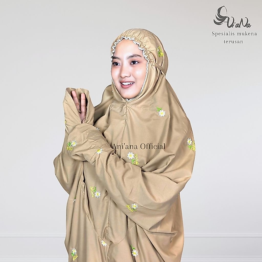 Ani'ana official - MUKENA TERUSAN KATUN LAJURAN SANTRI TERBARU BAHAN ADEM Ani'ana LILIRA